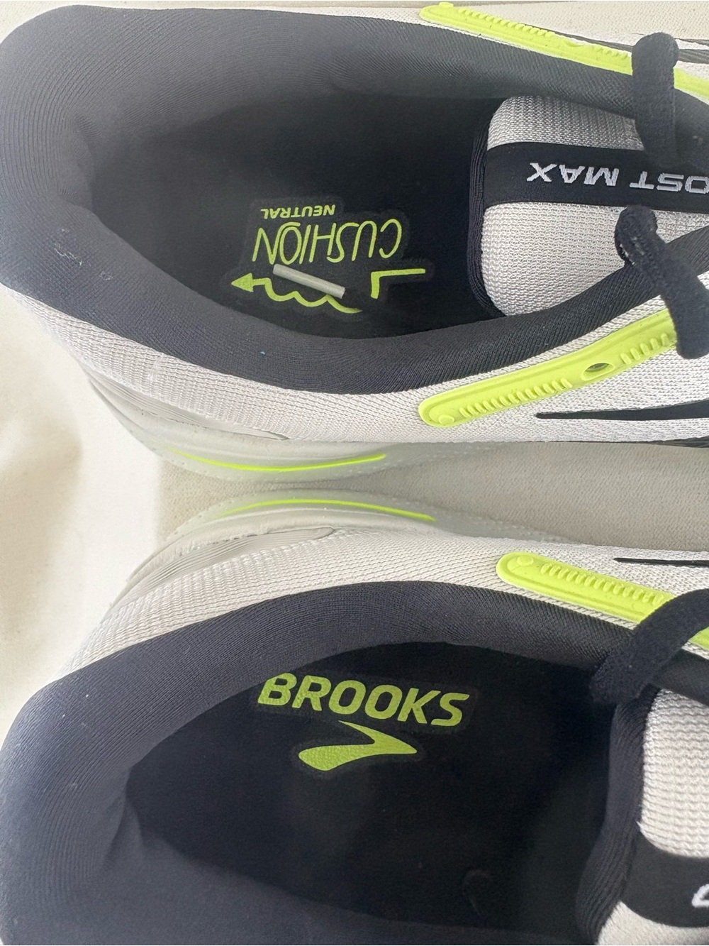 Brooks Ghost Max in light grey men’s size 15 NEW - Picture 5 of 8